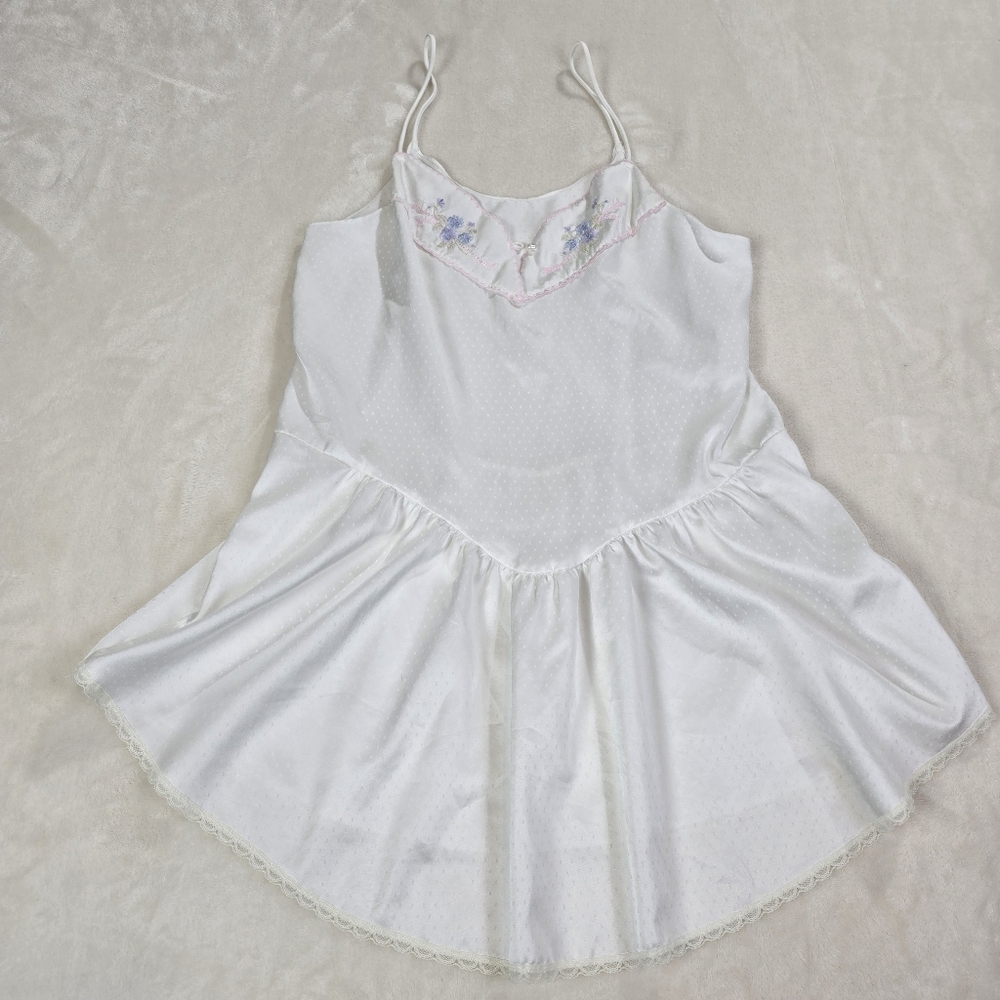 Vintage Victoria's Secret Babydoll Lingerie Slip Dress Nightie Coquette Size S
